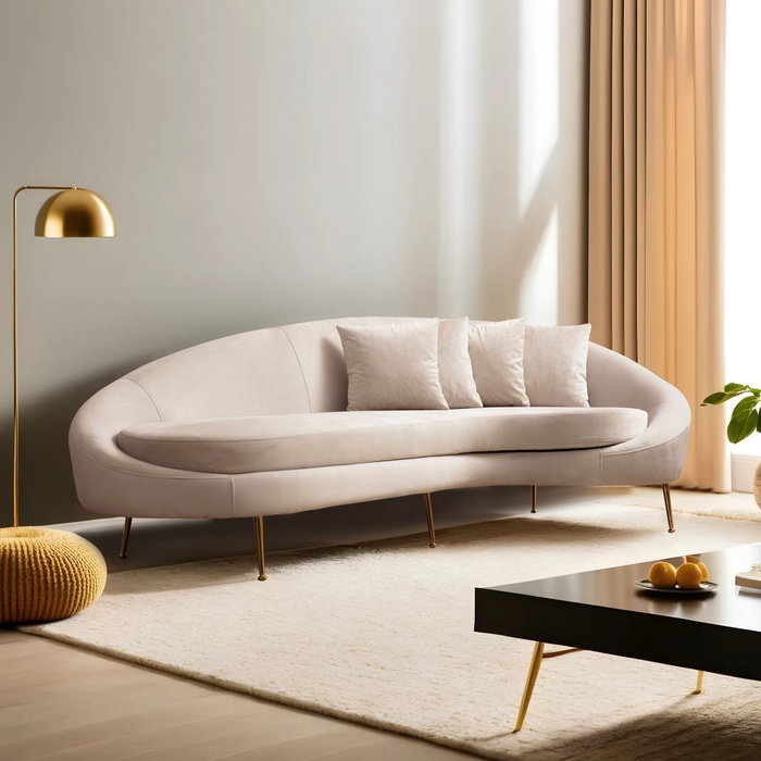 Atelier Del Sofa Sofá 3 Plazas Eses Right Beige